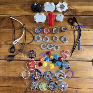 Beyblade Lot Takara Tomy Hasbro Quad Drive Toy Spinner Plastic Metal Mixed Japan